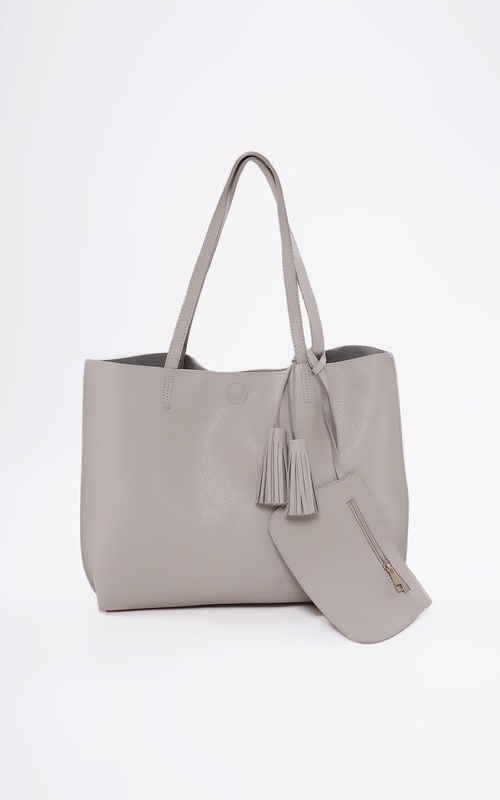 Tas - Flat Large Tote White - White