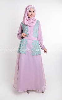 Dress Aqeela Dress Purple-24771