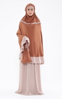 Mukena Tiara 348 Hafiza Hana Brown Brown-249313