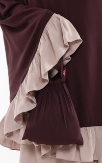Mukena Tiara 348 Hafiza Hana Dark Brown Dark Brown-249314