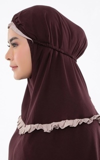 Mukena Tiara 348 Hafiza Hana Dark Brown Dark Brown-249315