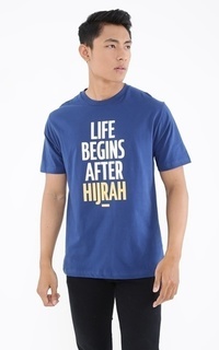 Pakaian Pria Life Begins After Hijrah T-Shirt