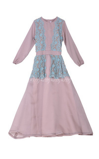 Dress Aqeela Dress Brown-25354