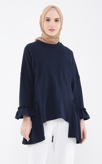 Blus Blouse Elyza Busui Navy-254736
