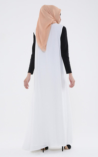 Gamis Inner Abaya Lining (Front Zipper) White-255875