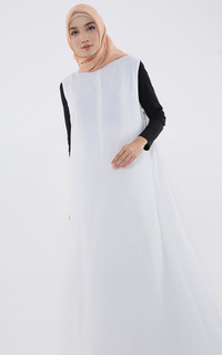 Gamis Inner Abaya Lining (Front Zipper) White-255877