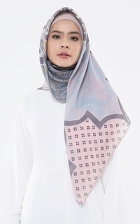 Hijab Motif Wind Scarf Blue-265052