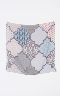 Hijab Motif Wind Scarf Blue-265054