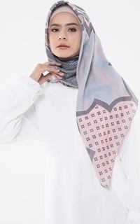 Hijab Motif Wind Scarf Blue-265055