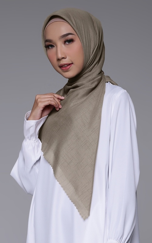 Hijab Polos - Nanaz Voal Scarf - Natural