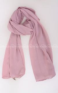 Scarf Plain Chiffon Scarf Soft Pink-27374