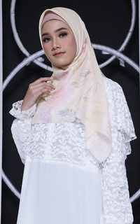 Hijab Motif Roseline Yellow for HIJUP