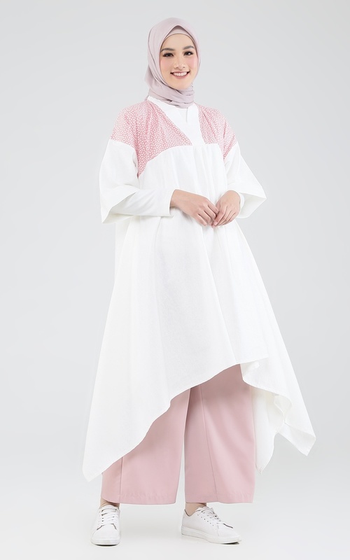 Batik - Ataqo Tunik - Pink-White