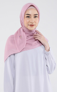 Hijab Polos Star Color Label Scarf-Bubblegum Blush