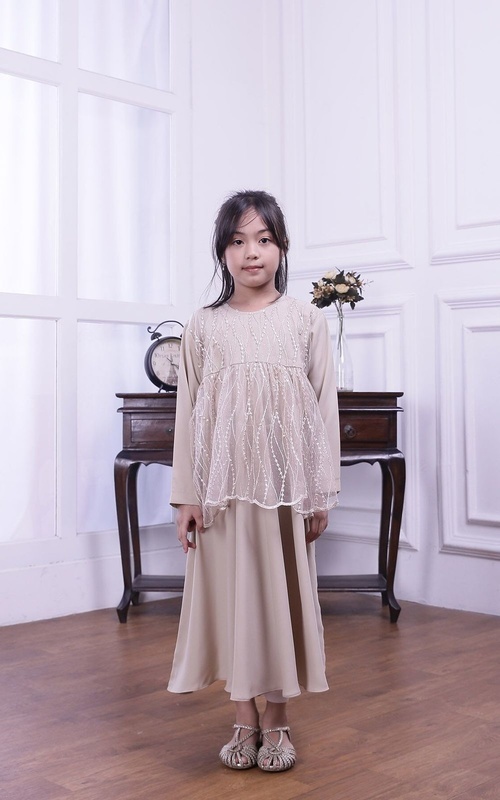 Pakaian Anak - Haniya Dress - Crème