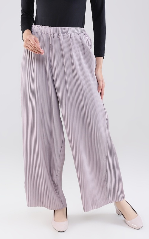 Shop HIJUP BASIC High Waist Scuba Pants Pants