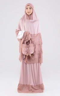 Praying Set Mukena Sheza Dusty Rose