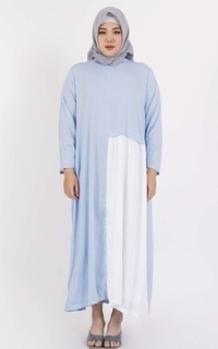 Long Dress Stripe Blue Gamis