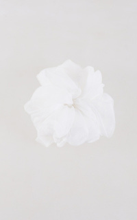 Headpiece Broken White Glass Scrunchie (Glass Scrunchie Series)