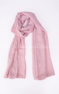 Scarf Plain Chiffon Scarf Pink-32824