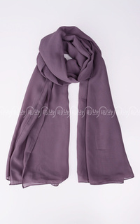 Scarf Plain Chiffon Scarf Dusty Purple-32825