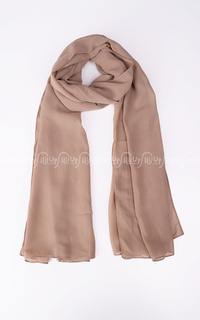 Scarf Plain Chiffon Scarf Cream-32826
