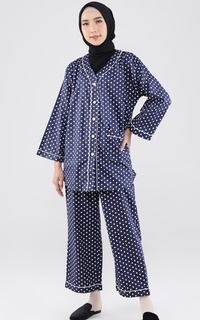 Blus Seiko Polka Pajamas Set