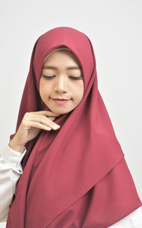 Hijab Instan Vervessa's Keisha Khimar Double Layer Hijab Instan Syari Ruby