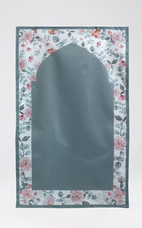 Sajadah Fleurs Series Prayer Mat Grey