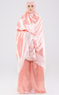 Mukena Classic Toned Elegant Peach