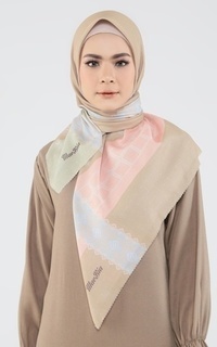 Printed Scarf Jadwa Brown 