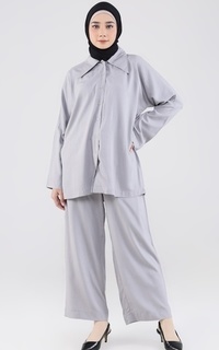 Blouse Neewarna Set Grey