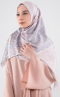 Printed Scarf Kelana Series Set Hijab-Masker Kode Moana