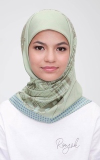 Printed Scarf Roujak - Le Hijab Bridge Esmerald