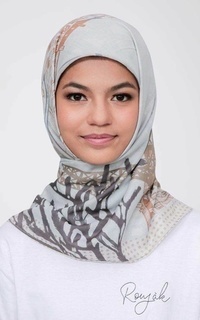 Printed Scarf Roujak - Le Hijab Eiffel Hazel Wood