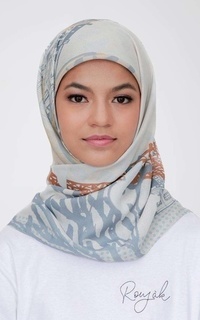 Hijab Motif Roujak - Le Hijab Eiffel Linen Beige