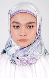 Hijab Motif Roujak - Le Hijab Lavender