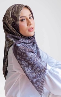 Hijab Motif Roujak - Le Hijab Jardin Du Trocadero