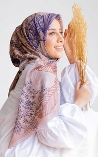 Printed Scarf Roujak - Le Hijab Jardin Des Plantes