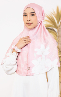 Hijab Instan Nava Instant Bergo Print + Scrunchie