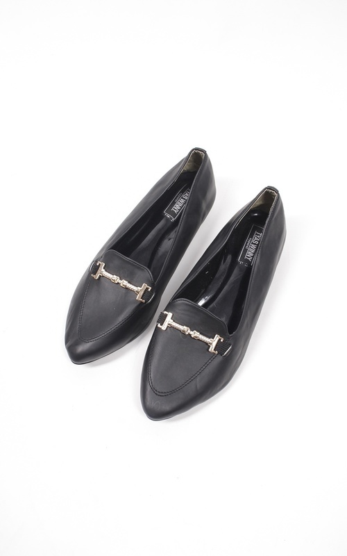 Sepatu - zara flat shoes  - hitam 