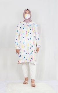 Tunik Sabrina Tunic Rainbow with Mask