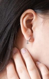 Jewelry Aeroculata Reva Hoop Earrings - Silver