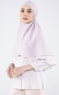 Instant Hijab Instant Layered with Gold-Plate