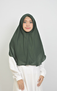 Syafa Instan Hijab Syari Double Layer Khimar Emerald