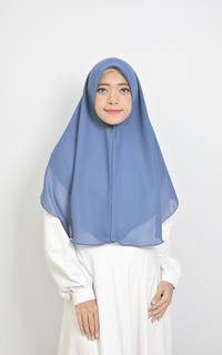 Hijab Instan Syafa Instan Hijab Syari Double Layer Khimar Denim