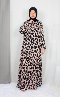 Gamis Dress Busui Leopard