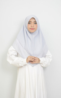 Hijab Instan Khimar Layer Instan Hijab Syari Silver