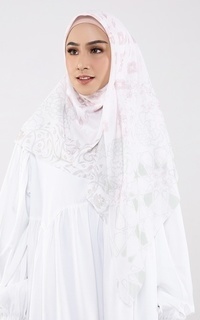 Hijab Motif Kamala Off White (Voal Square)