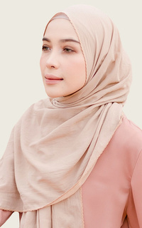 Pashmina Embroidery Signature Shawl Beige